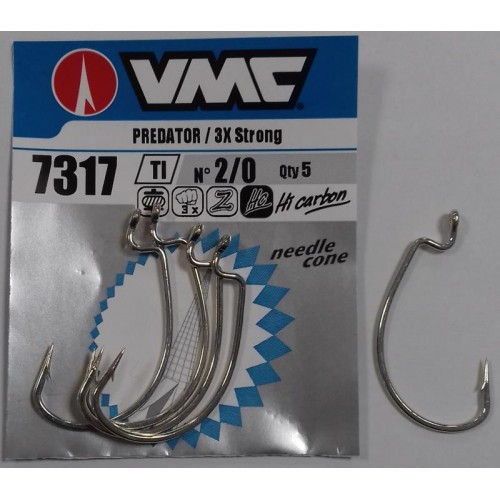 VMC 7317 3X Strong Wide Gap Hook Grey
